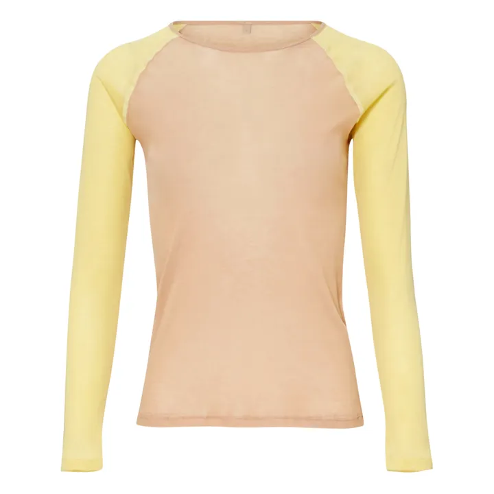 Baserange T-shirt Gene Gaze de Coton Bio | Camel