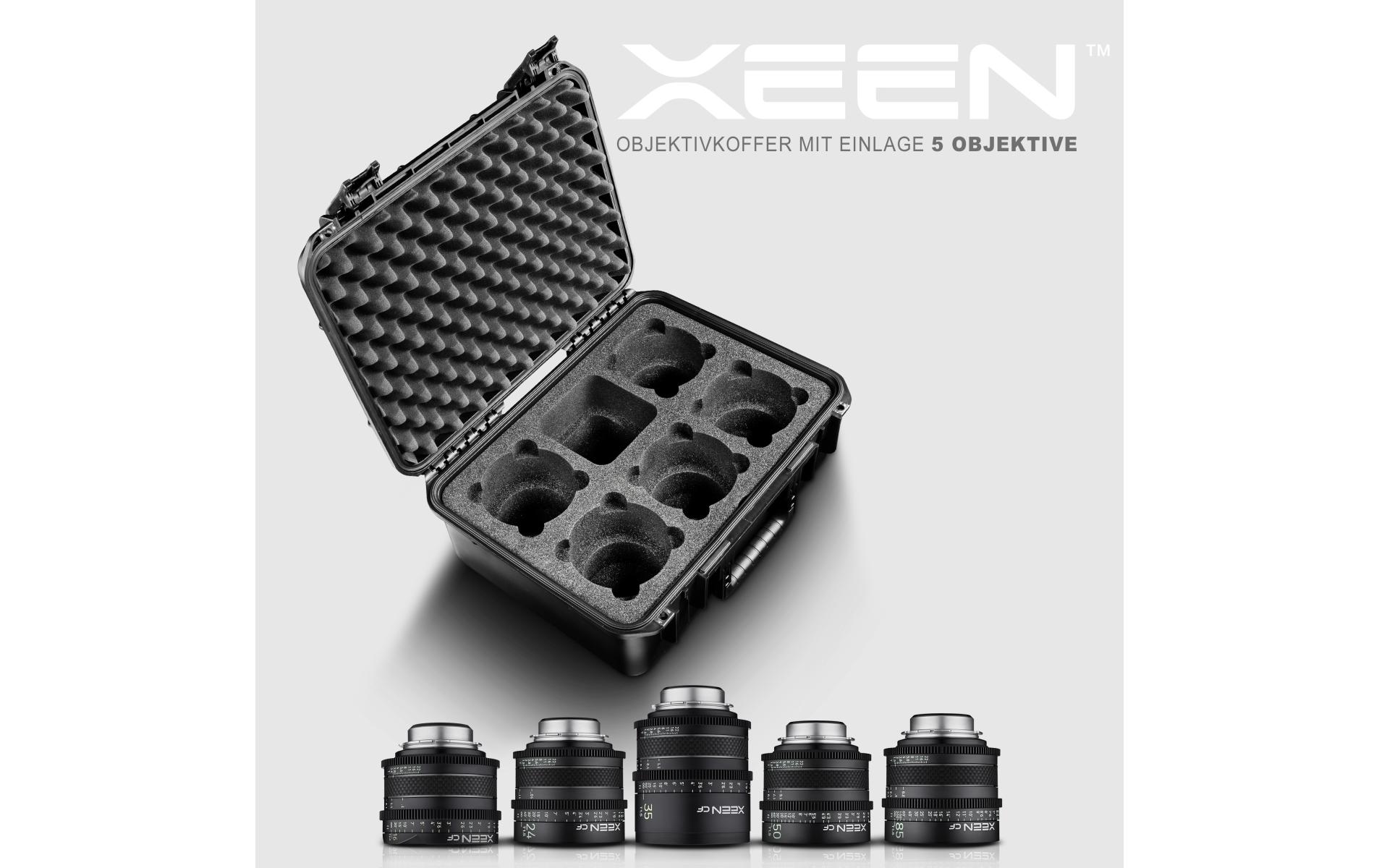 Festbrennweite XEEN CF Komplett Set 5x – Arri PL<br>Fünf kompakte und flexible Filmobjektive mit Canon EF Mount