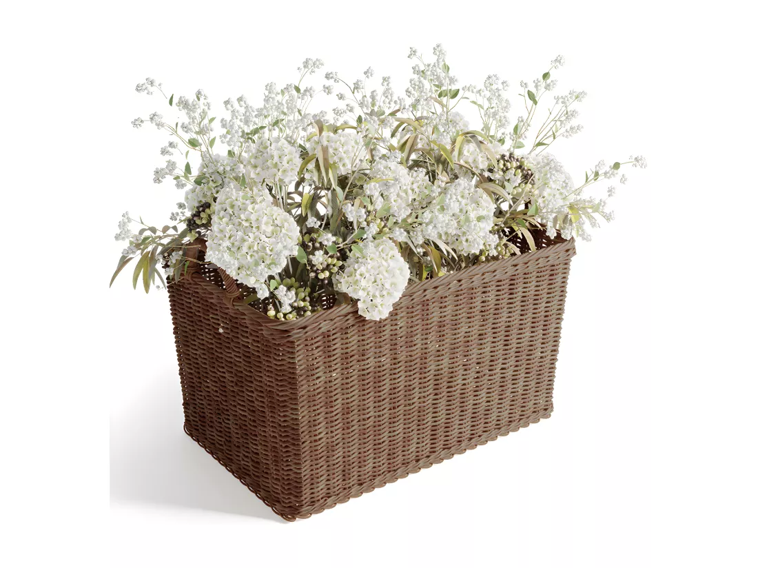 Panier en Rotin avec Poignées - 45x35CM - Luisa Naturel