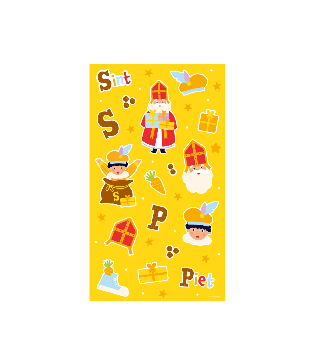 Sinterklaas Stickervellen 4st