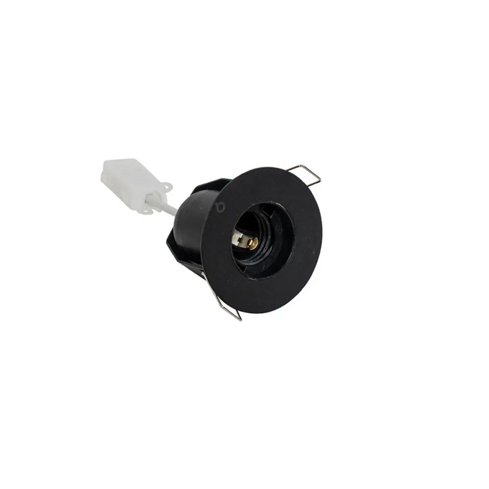 Qazqa inbouwspots insight zwart e27