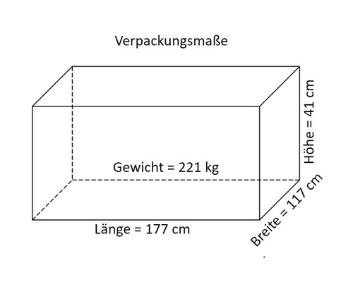 Bertilo Timmo 2 tuinhuis met vloer, 251 x 137 cm, natuurlijke afwerking