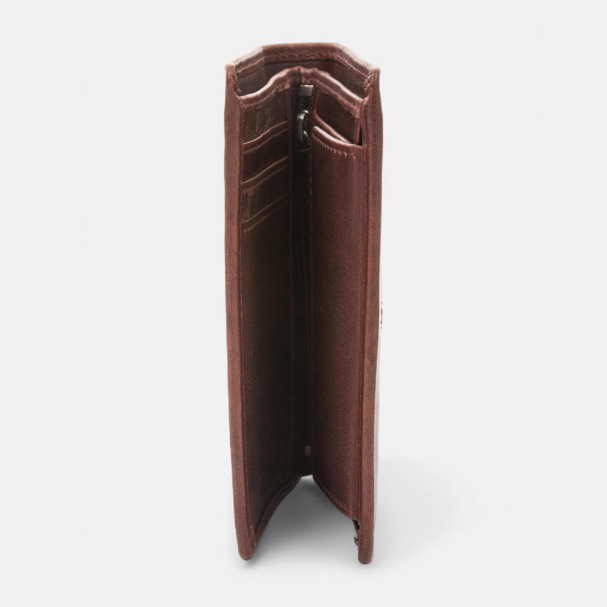 Petite maroquinerie en cuir marron