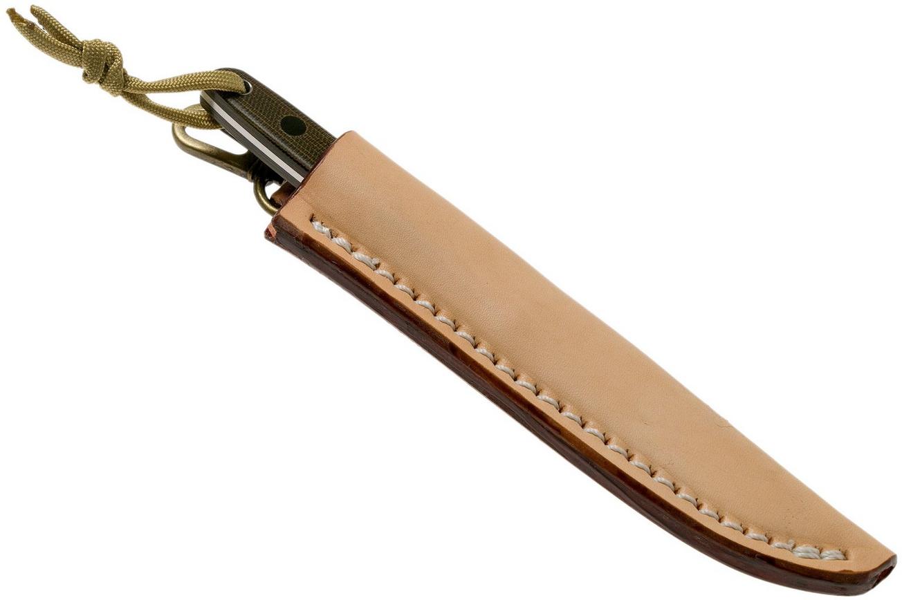 Ohta OFB SS 75 Green Canvas Micarta vaststaand mes
