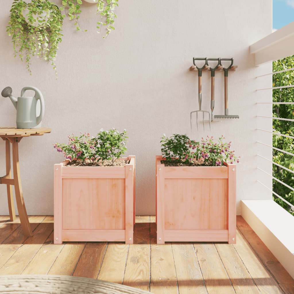 Jardinières 2 pcs bois massif douglas