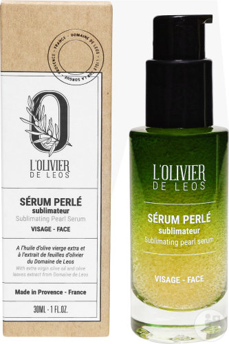 L'Olivier De Leos Sérum Perlé Sublimateur Visage Flacon Pompe 30ml
