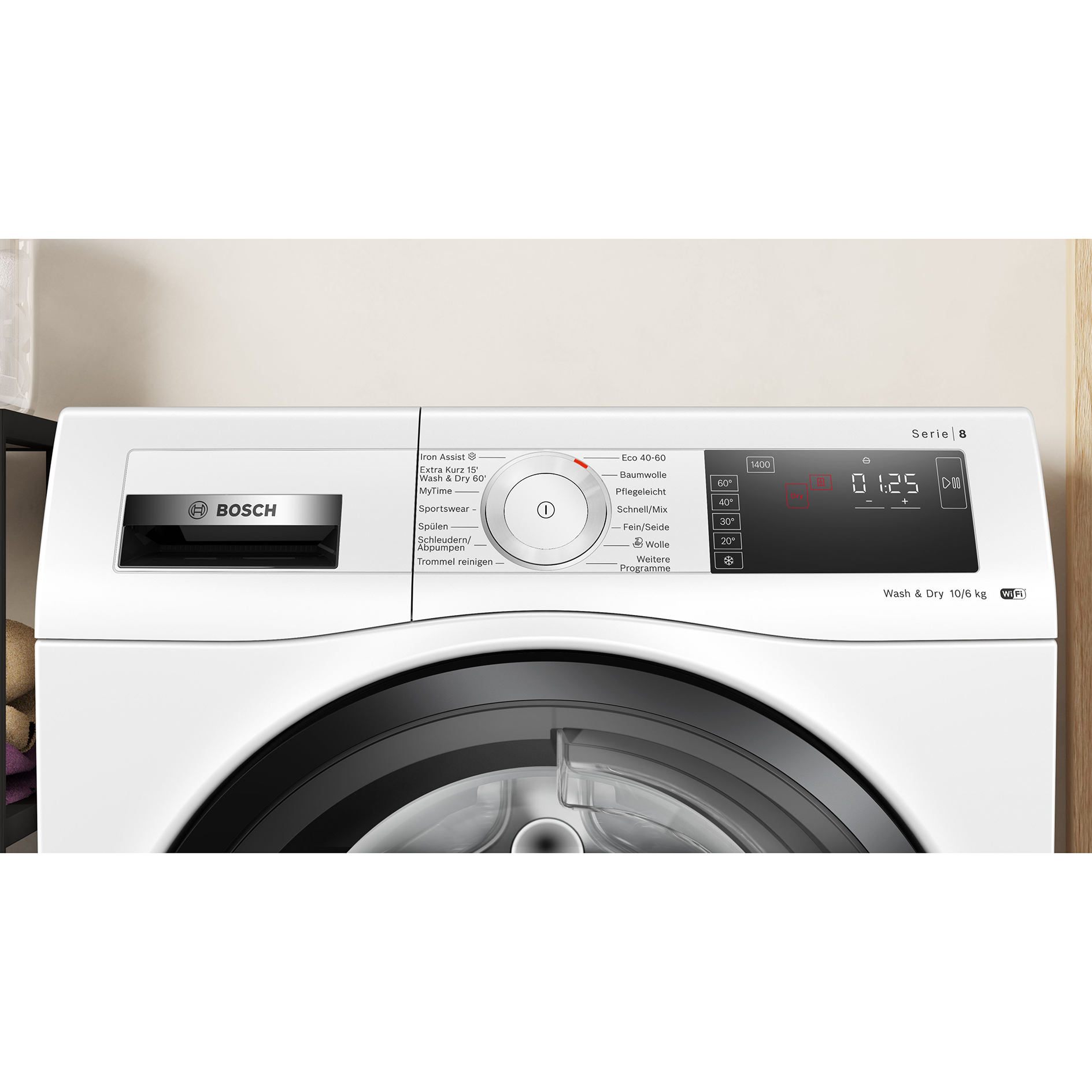 BOSCH Waschtrockner WDU28513 - 10/6 kg - 1400 U/min - D