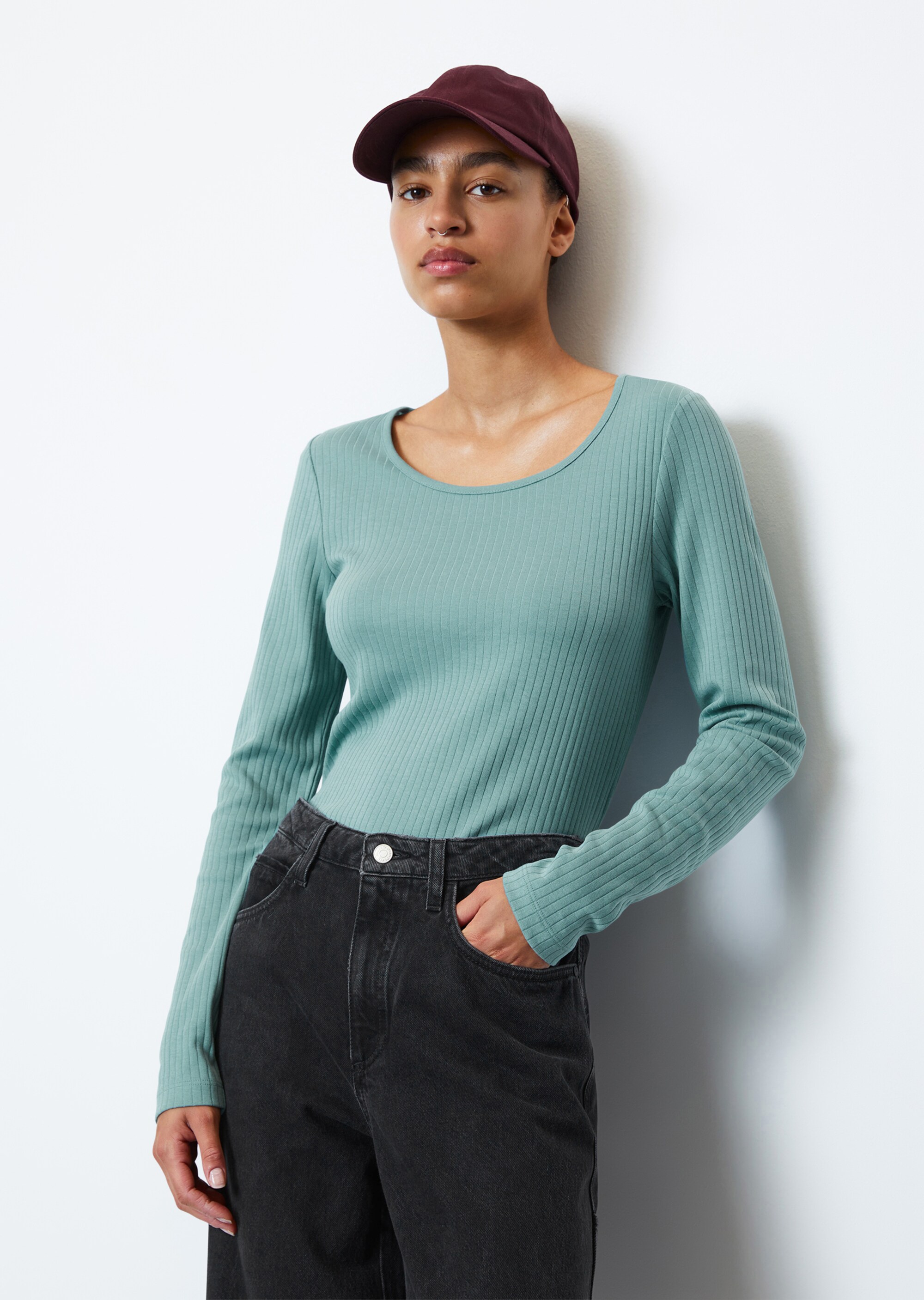 DfC Longsleeve slim aus Interlock-Jersey