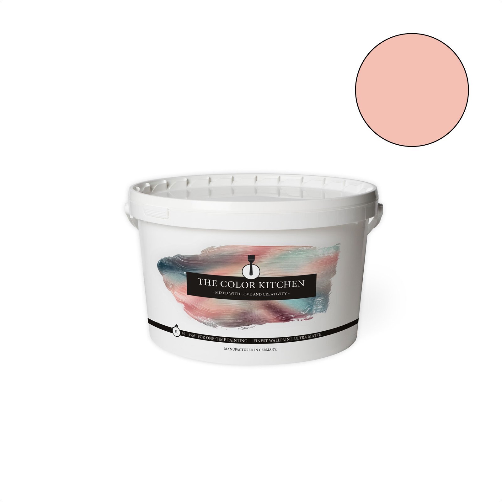 The Color Kitchen Wandfarbe Lucky Litchi - rosa matt - 5 Liter