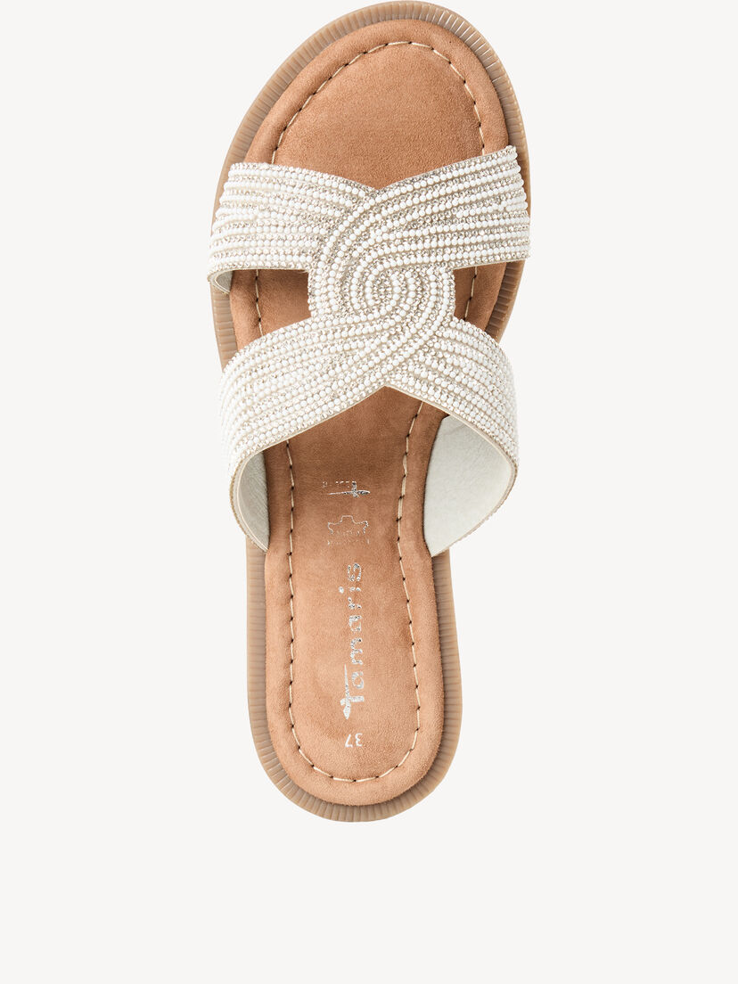 Leren Slipper - metallic
