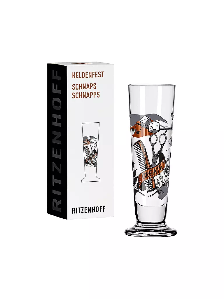 RITZENHOFF Schnapsglas Heldenfest 2022 #9 Werner Bohr bunt