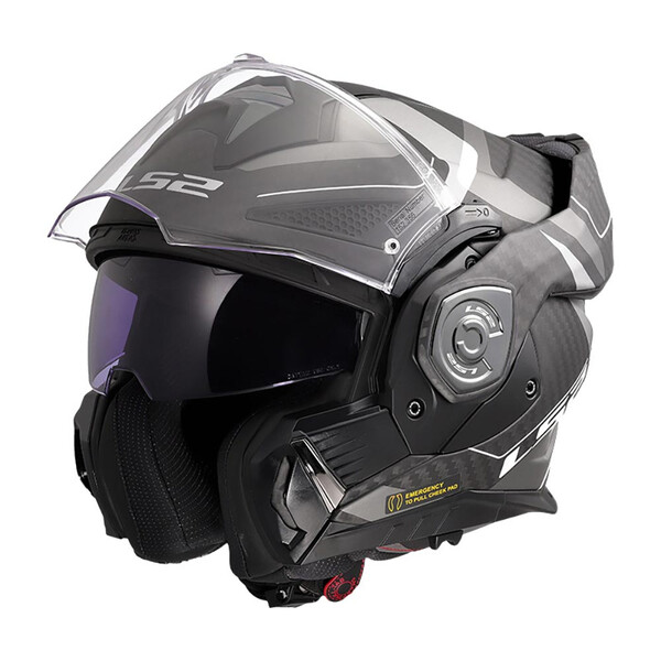 LS2 - Casque FF901 Advant X Carbon Horizon Argent / Gris / Mat