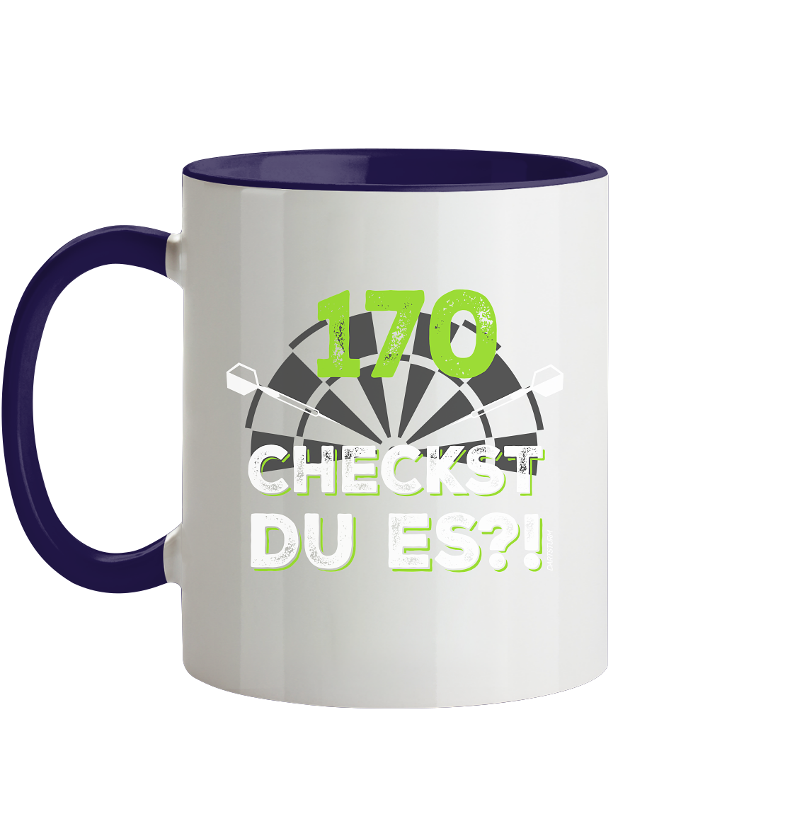 DartSturm - 170 Checkst du es - Tasse zweifarbig