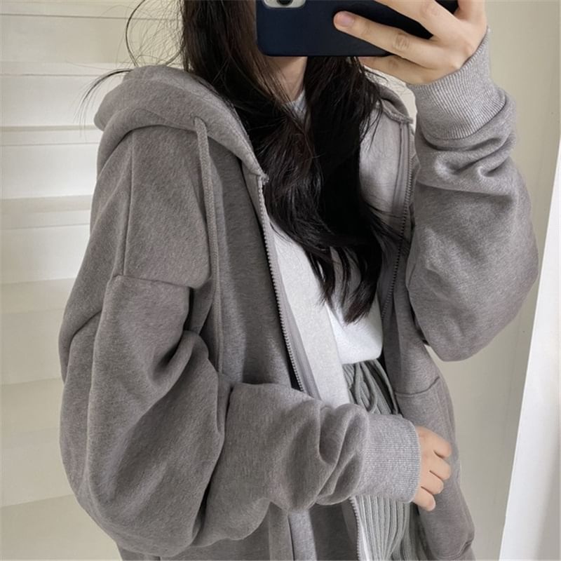 Amyway - Oversized capuchonjack met rits