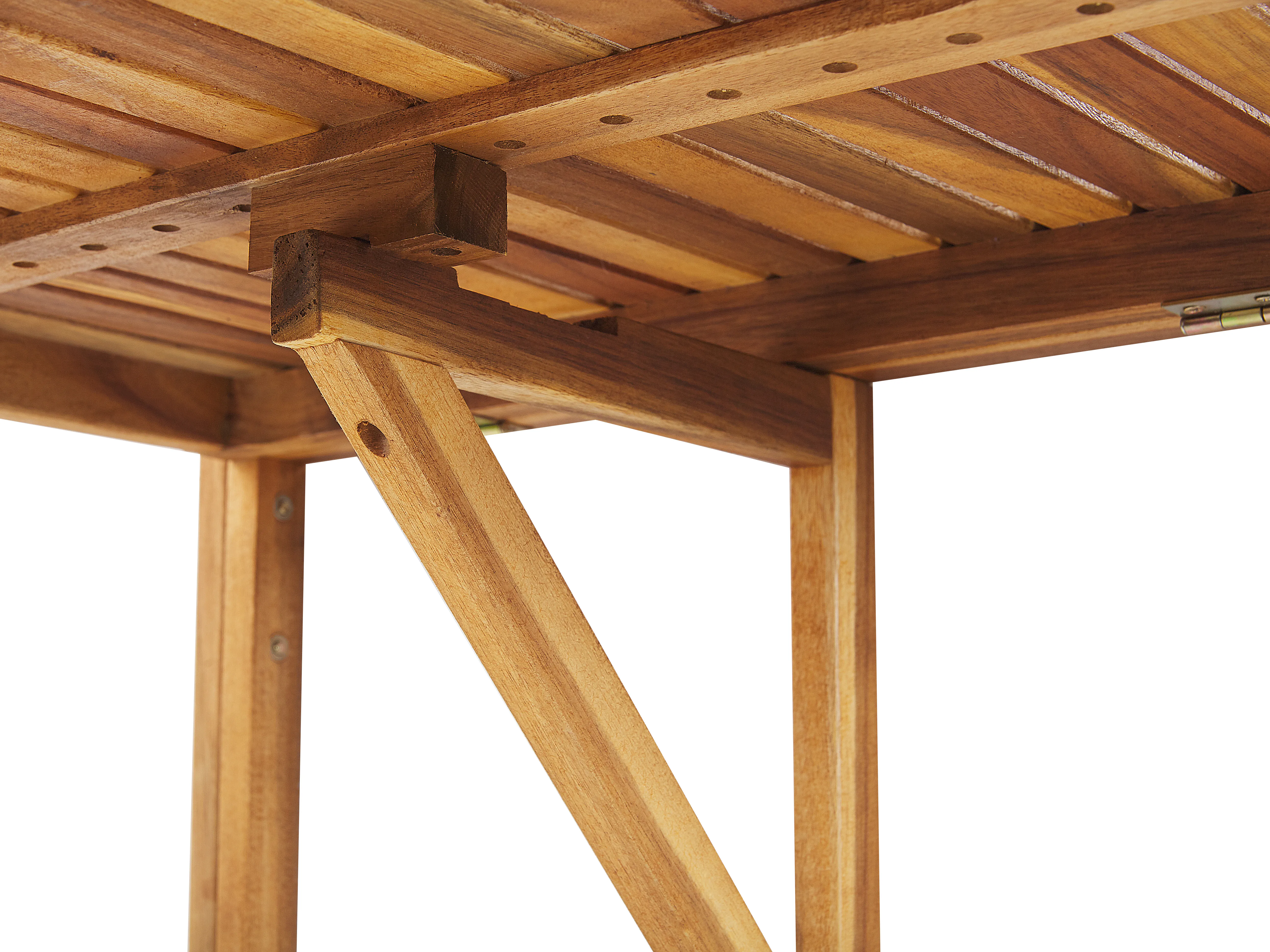 Balkontafel UDINE 70 cm 69 cm Acaciahout Bruin