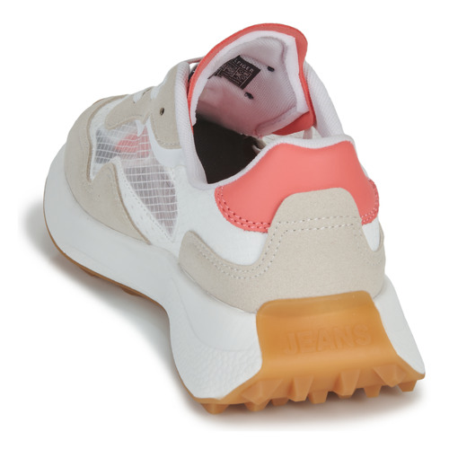 Tommy Jeans - TJW TRANSLUCENT RUNNER - Blanc / Beige / Rose