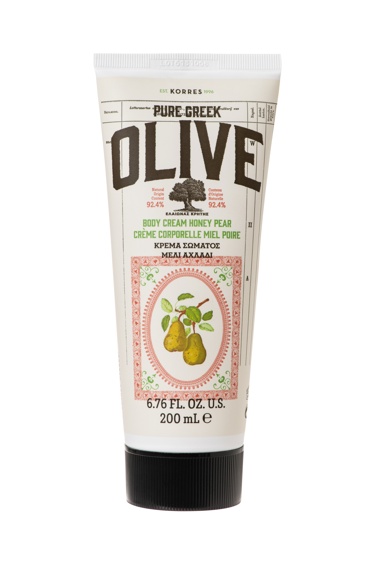 Korres Olive Honey Pear Body Cream 200 ml