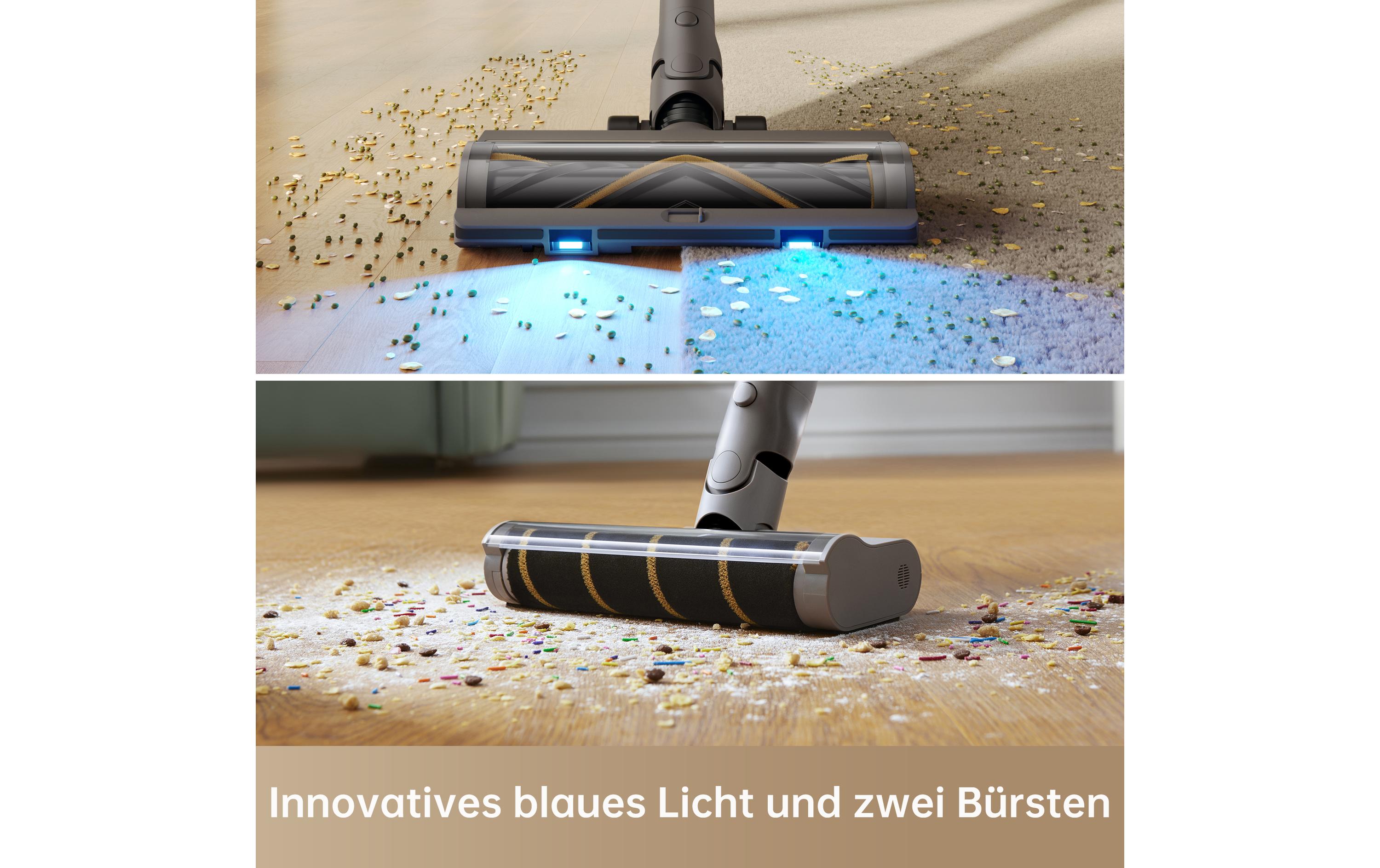 Akku-Hand- und Stielsauger Z10 Station Beige<br>Kabelloser Staubsauger mit Station und automatischer Entleerung