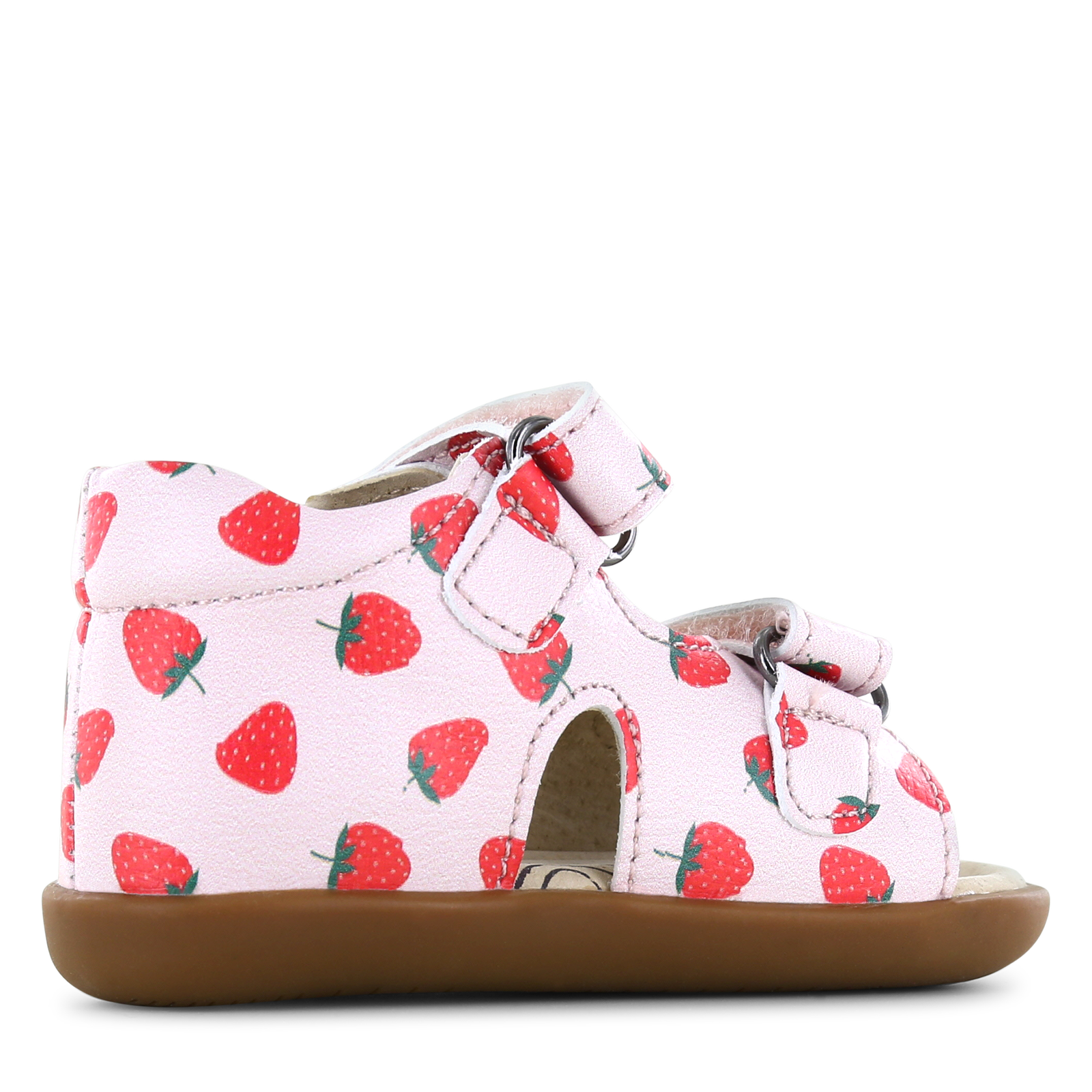 Shoesme rosa Sandale mit Erdbeeren