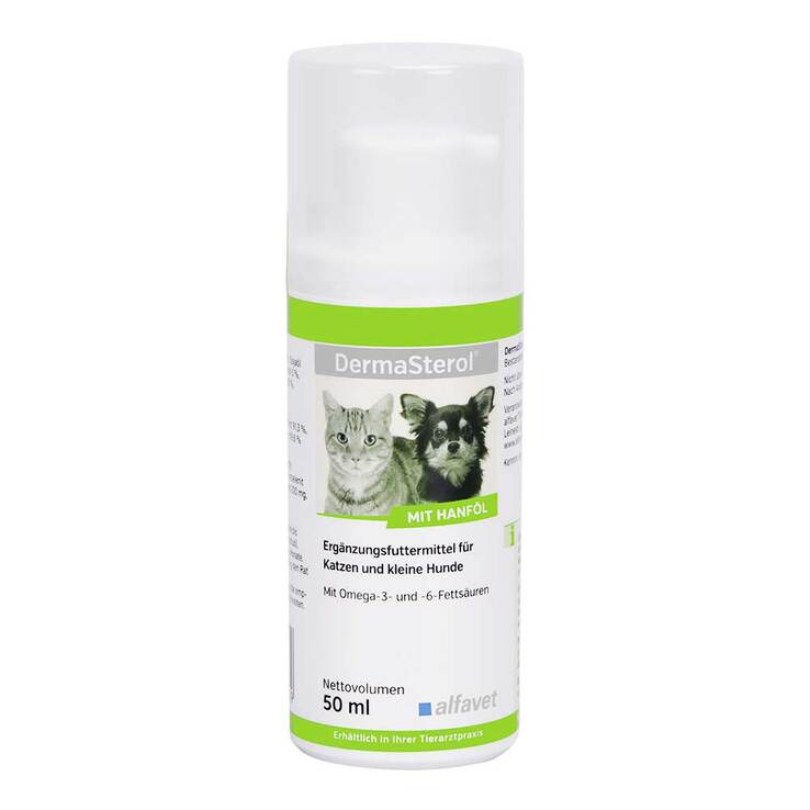 Dermasterol Ergänzungsfuttermittel Öl für Hunde und Katzen, 1X50 ml