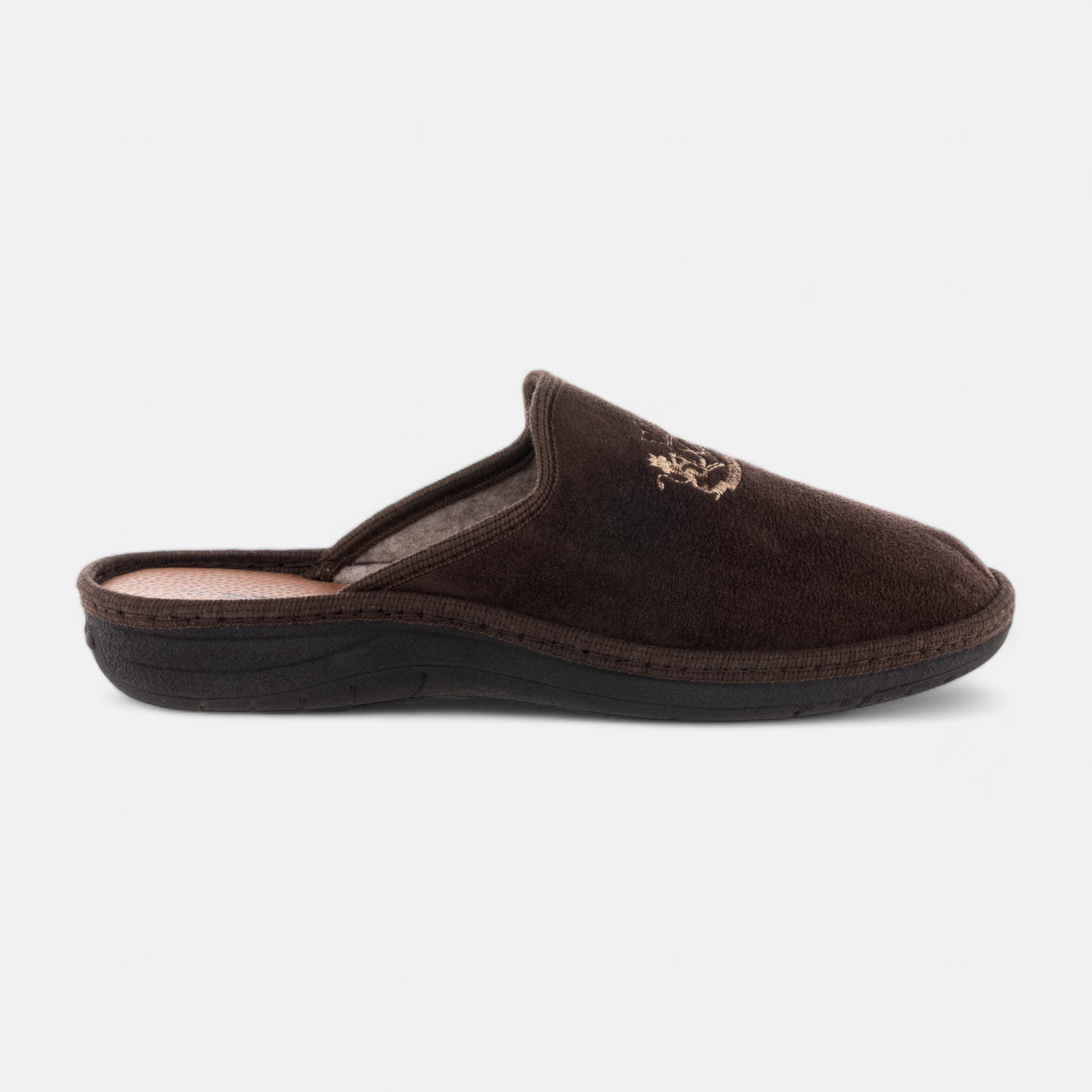 Pantoufles mules Homme marron
