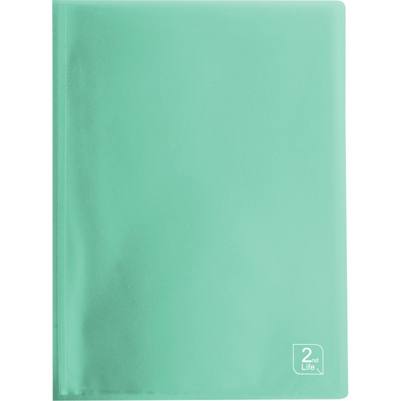 Protège-documents 2ND Life Oxford polypropylène A4 20 pochettes - 40 vues couleurs assorties