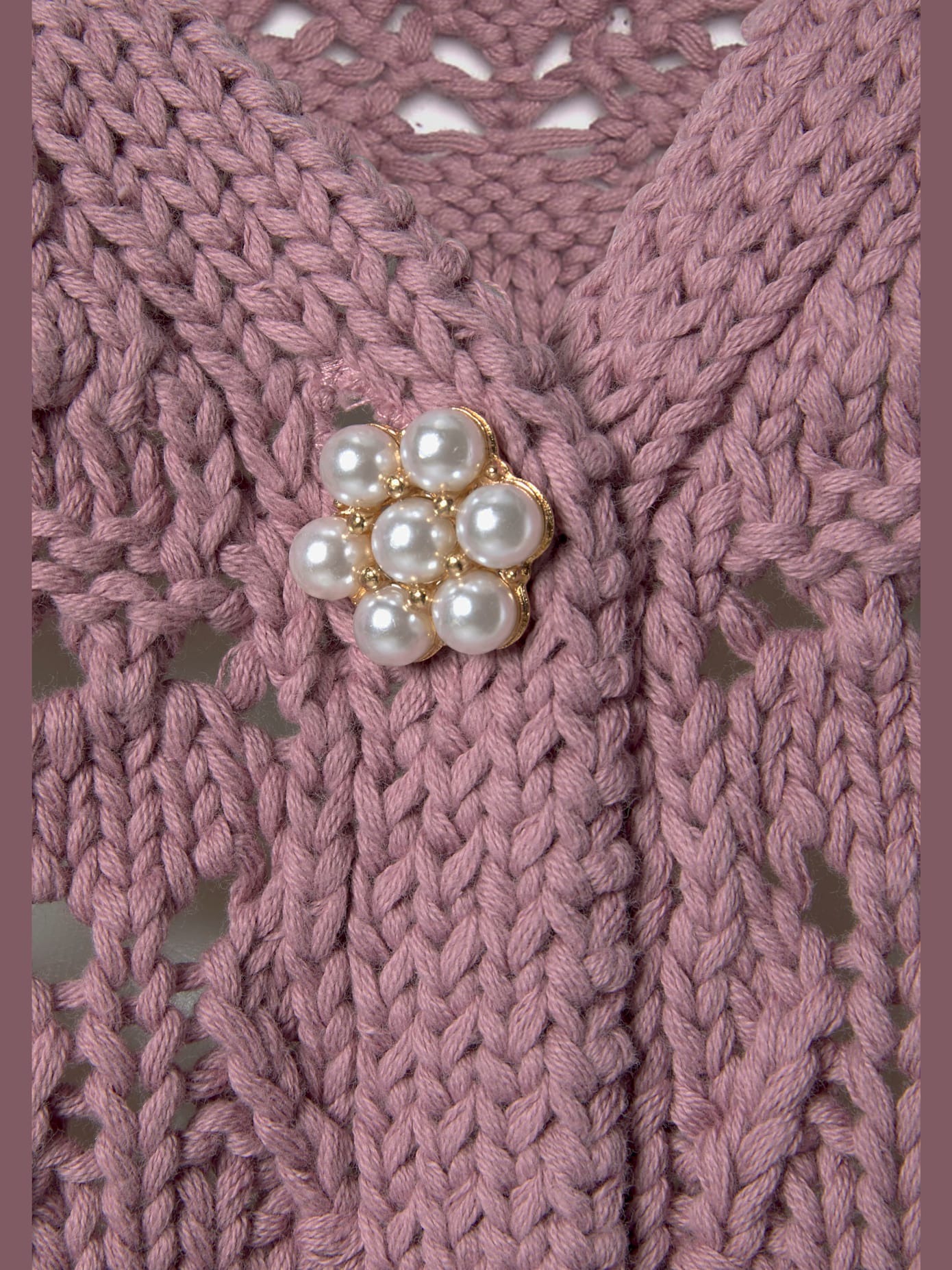 Veste en tricot ajouré veste en tricot légère avec encolure en v