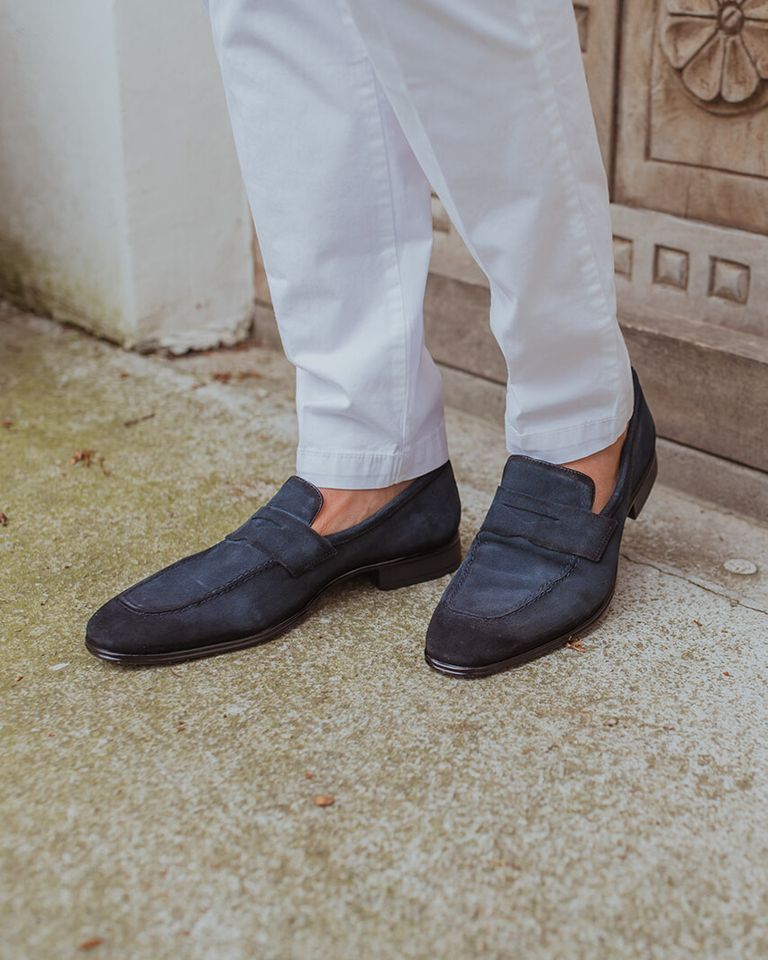 Daniel Kenneth Tim Donkerblauw Herenloafers
