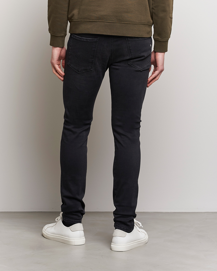 Replay Anbass Hyperflex Re-Used Jeans Washed Black