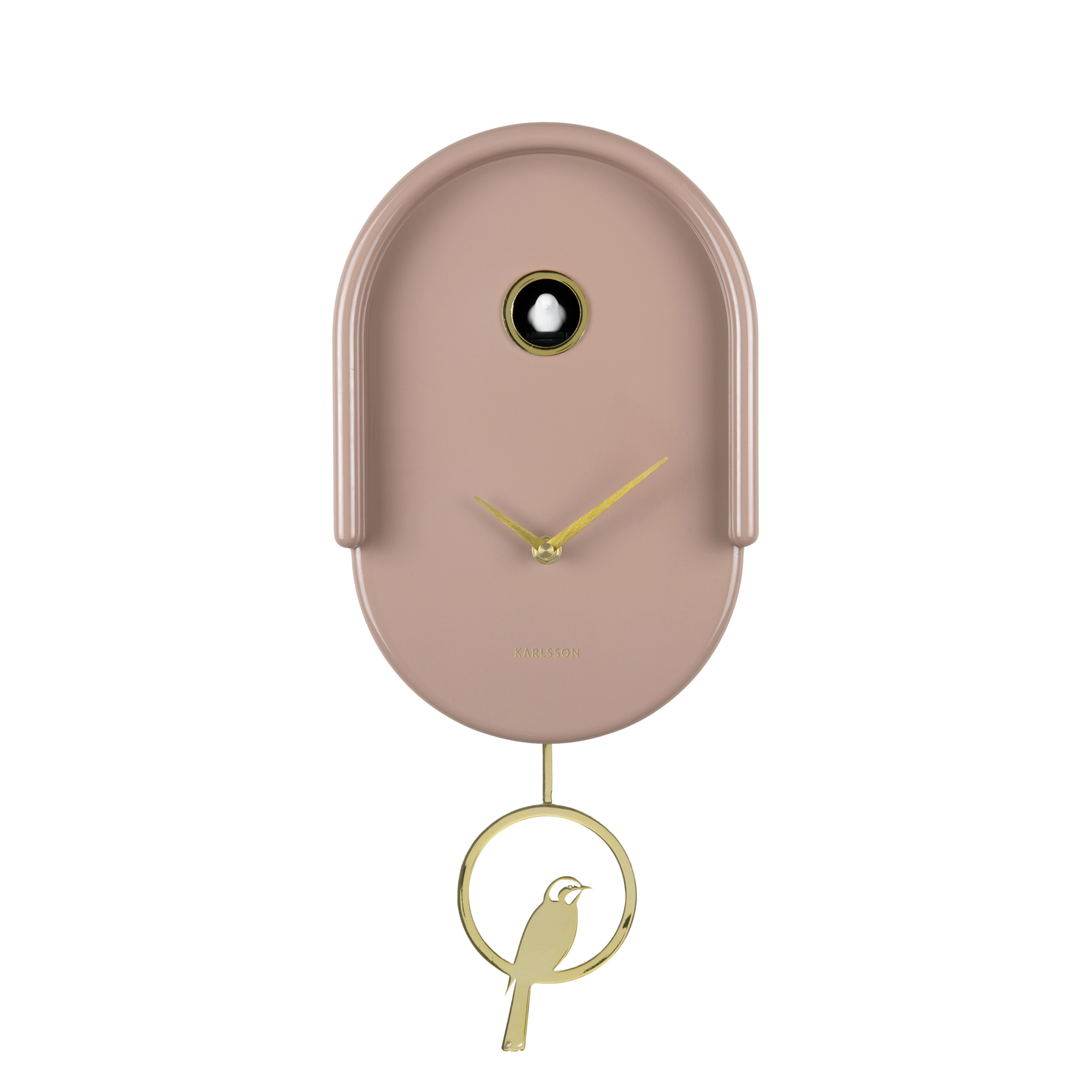Wandklok Tweet Mokkabruin