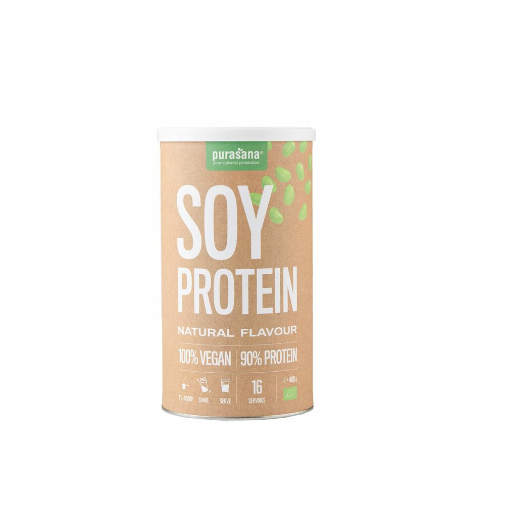 Purasana Single Protein Powder Vegan Soja Natuur400 gr