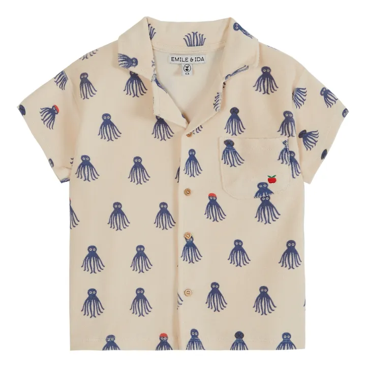 Emile et Ida Chemise Eponge Octopus | Bleu