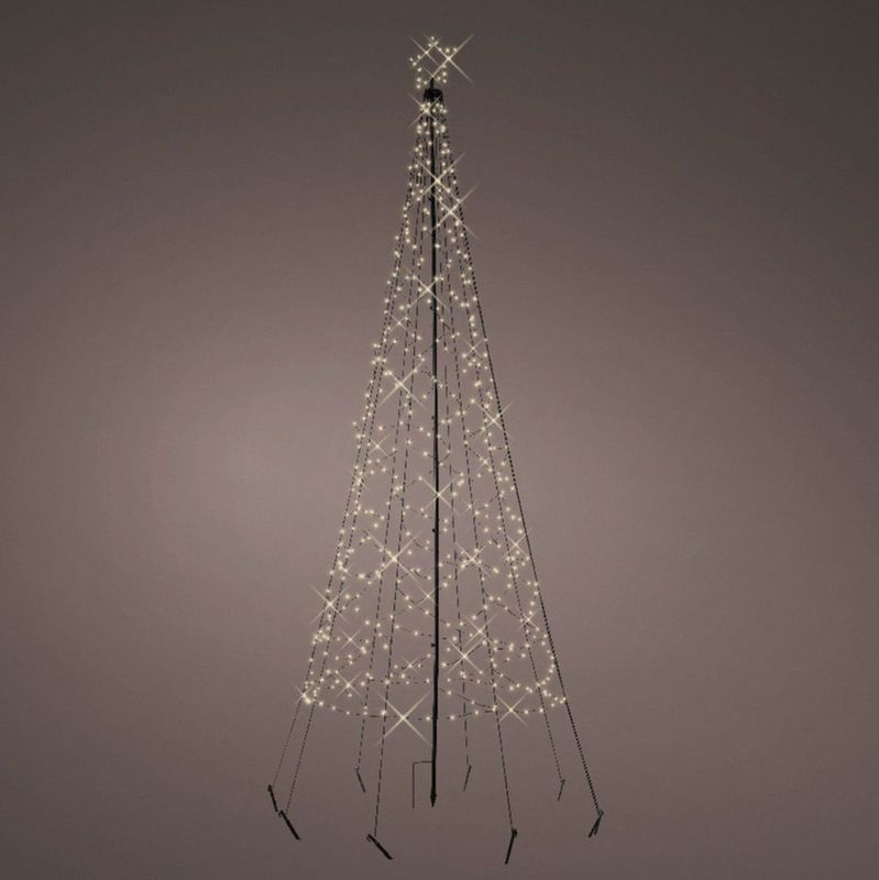 Kerstverlichting - Vlaggenmast - Kerstboom - 320 cm - 480 LED Lampjes