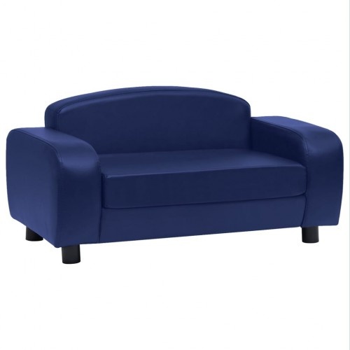 Sofá grande para cães na cor azul