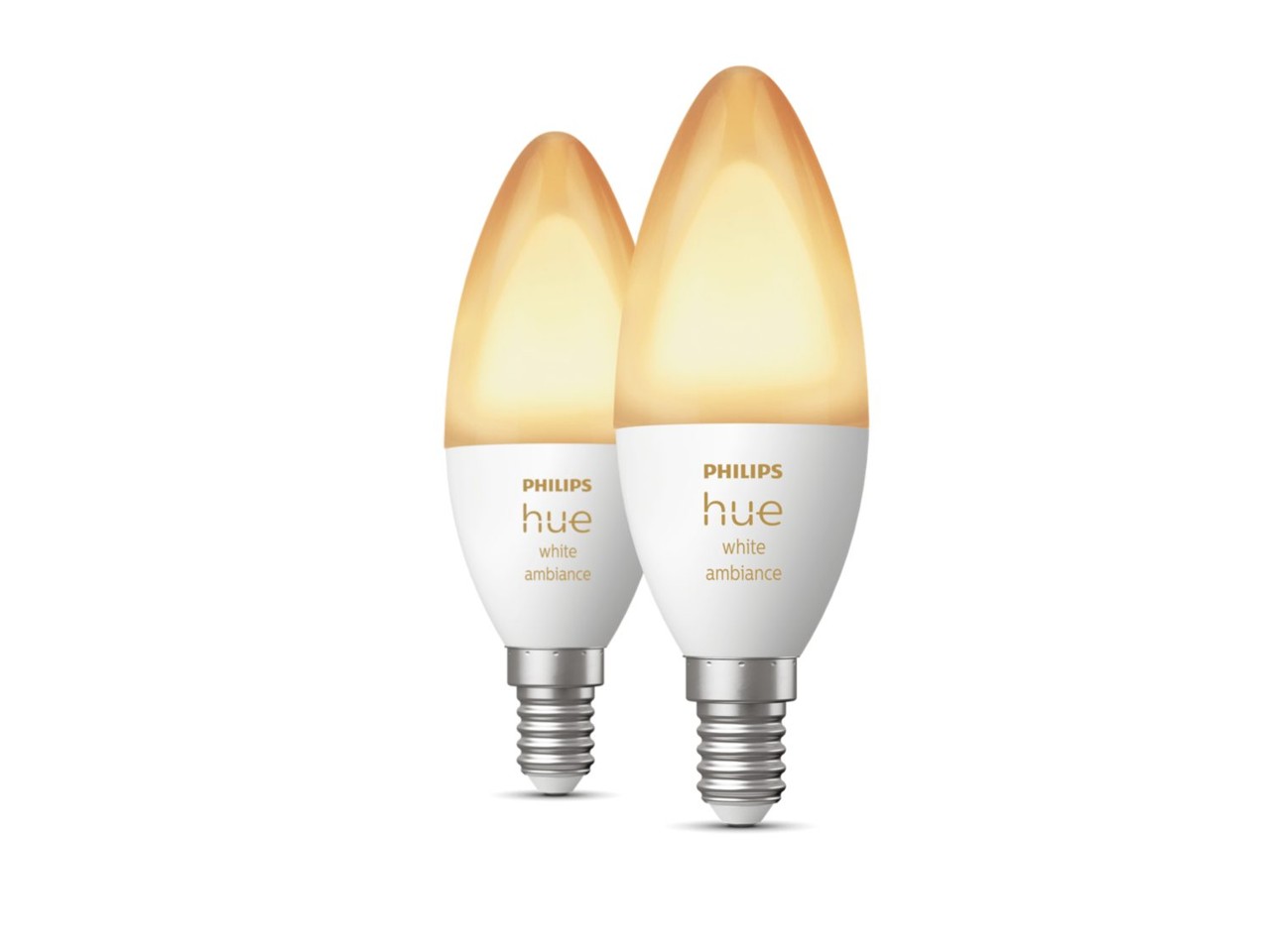 Philips Hue -E14 2-Pack Bulb - White Ambiance