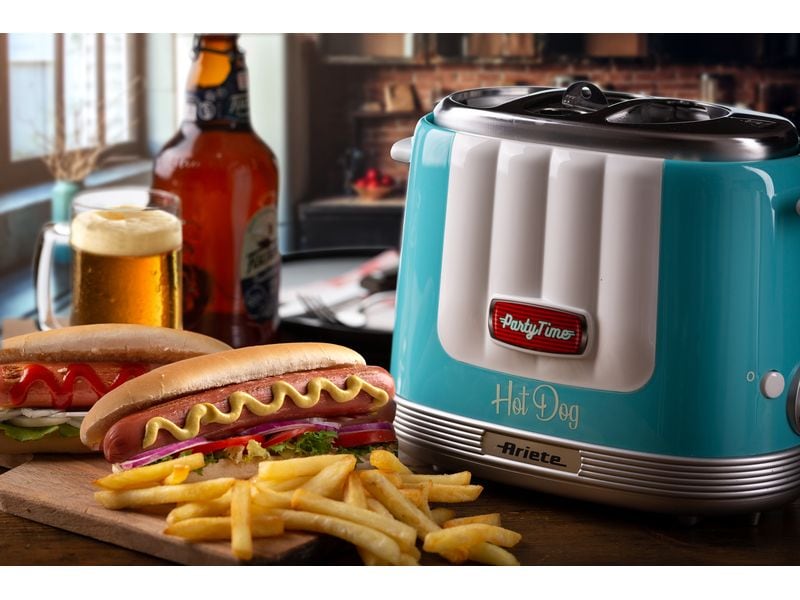 Ariete Hot Dog Maschine Party Time ARI-206-BL Blau Hot Dog-Gerät
