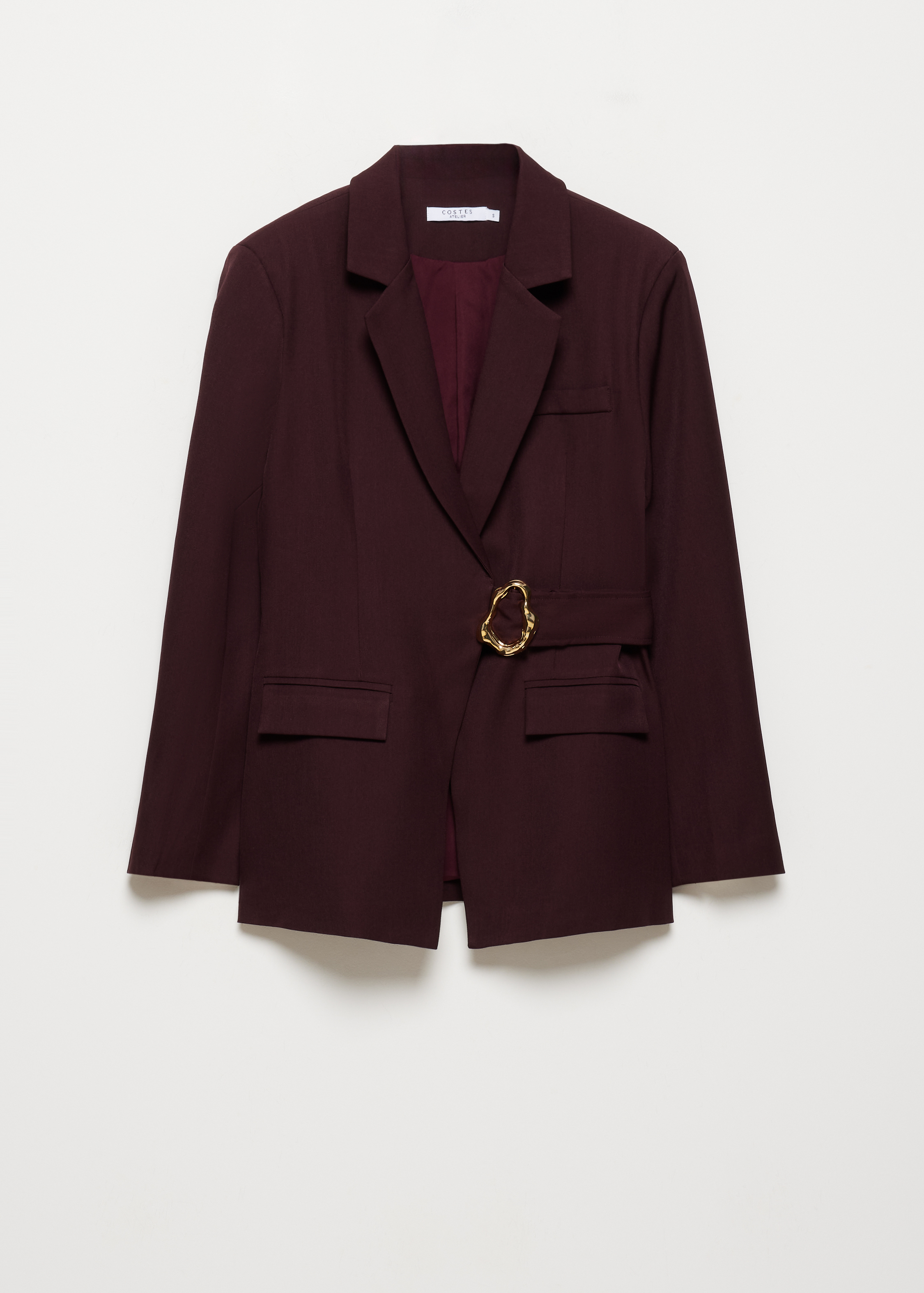 Blazer met asymmetrische gesp