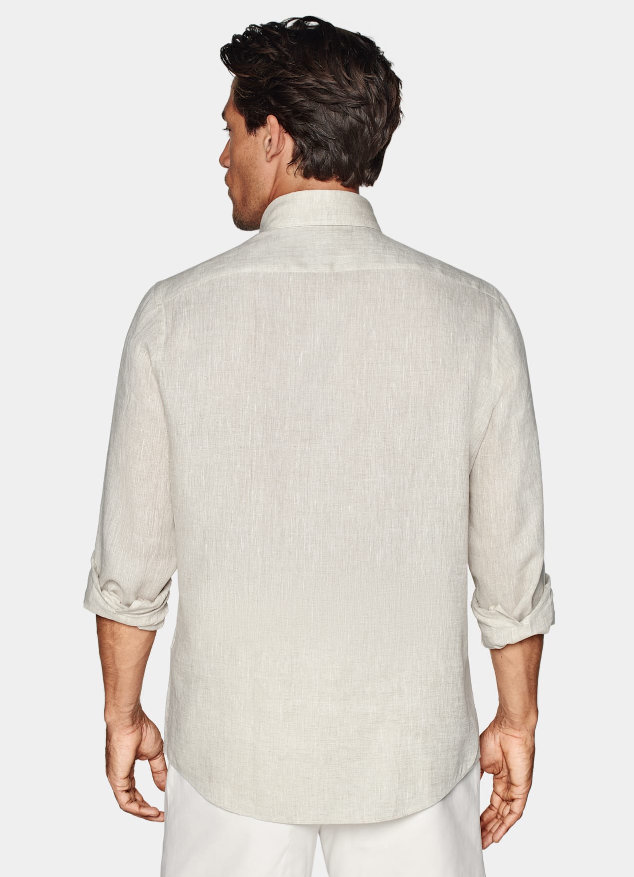 Chemise coupe Tailored sable