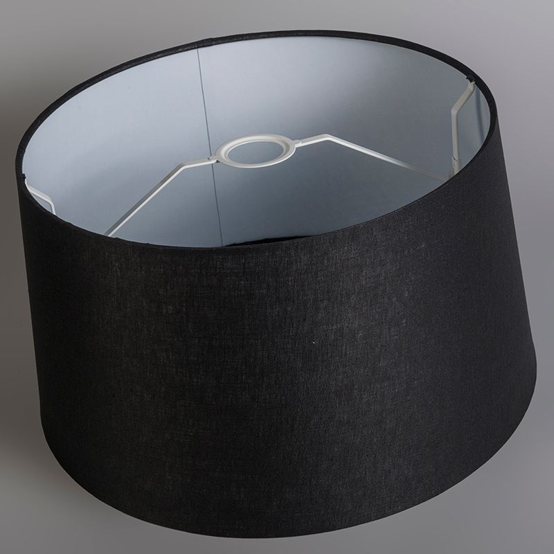 Moderne hanglamp wit met kap 45 cm zwart - Combi 1