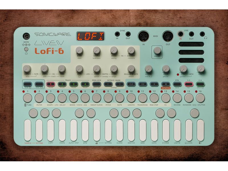 Sonicware Sample-Player LIVEN Lofi-6 Die ultimative Retro 6kHz Sampling-Engine