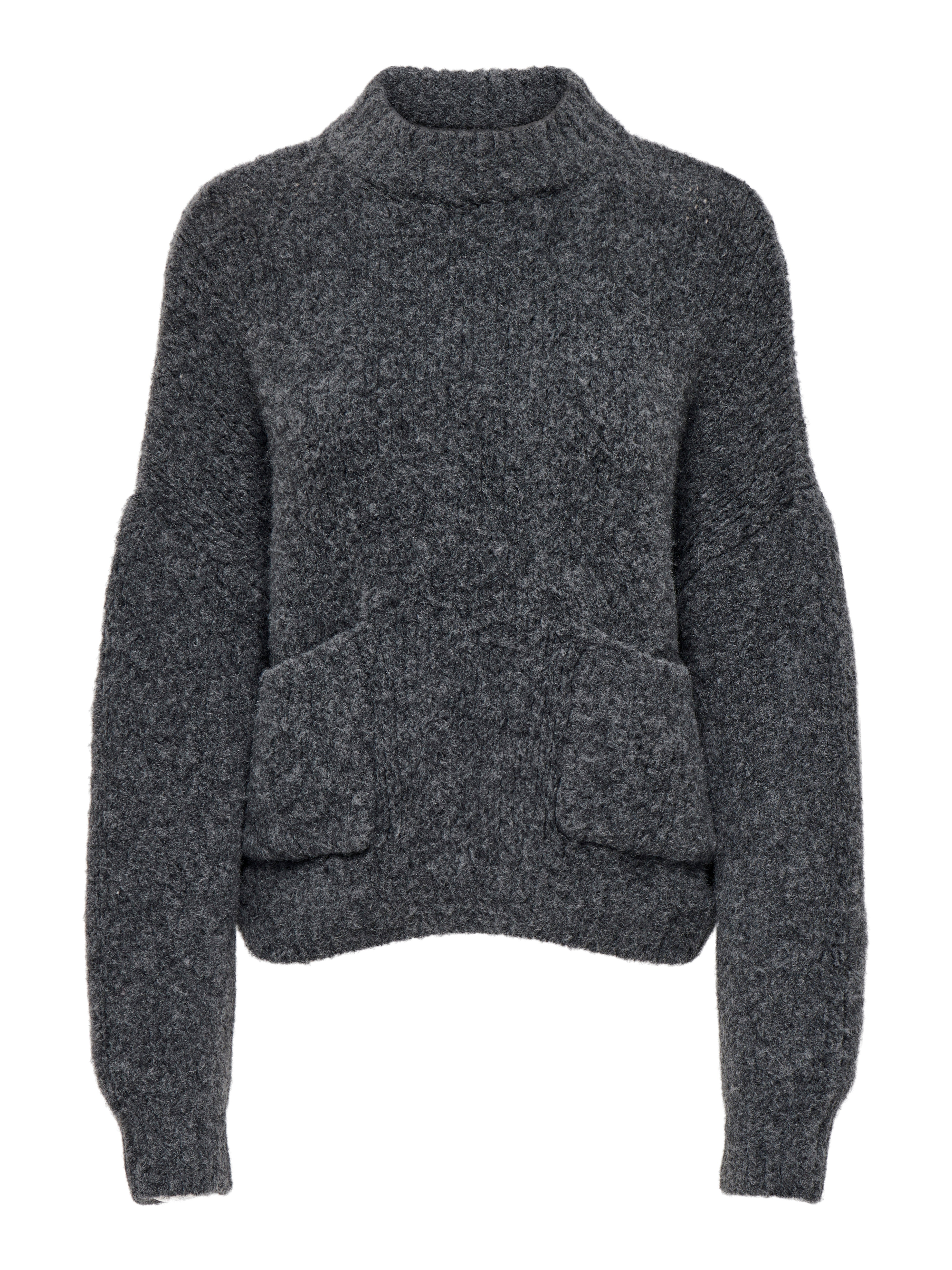 ONLPIE Strickpullover Dark Grey Melange