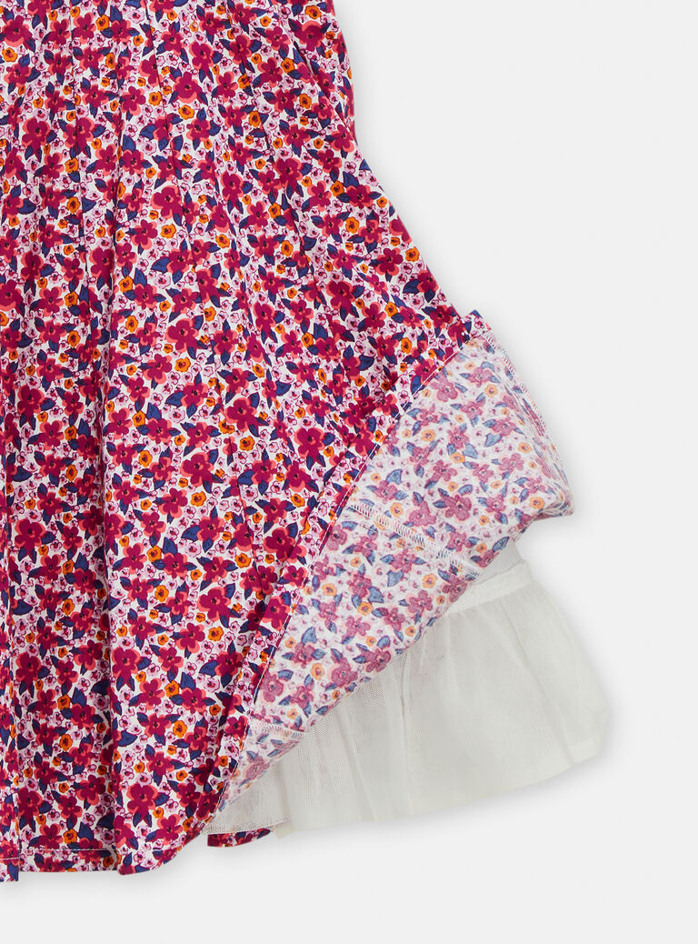 Robe imprimée fleuri pour fille
