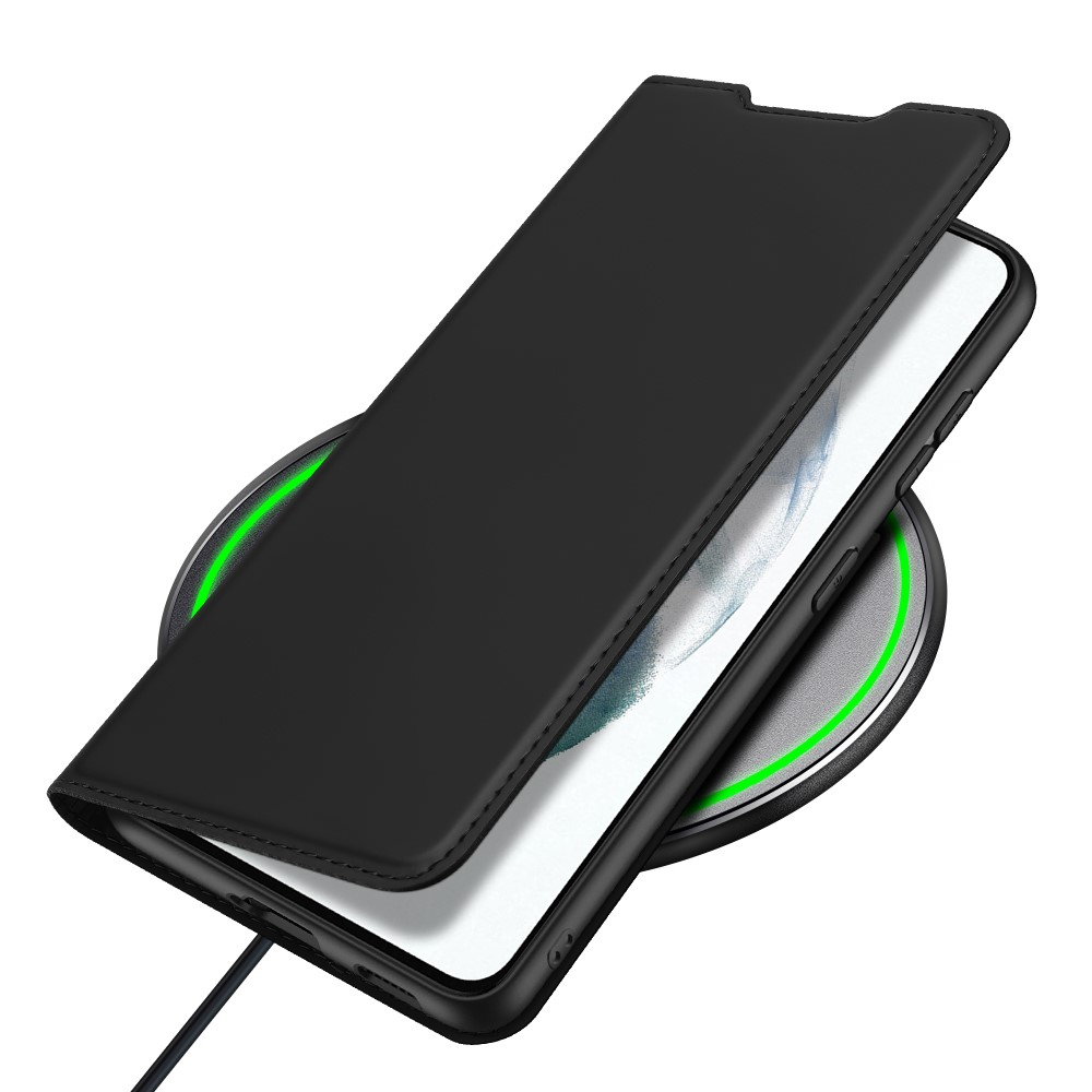 Samsung Galaxy S21 FE 5G Flip Wallet Cover Leder Tasche - Schwarz