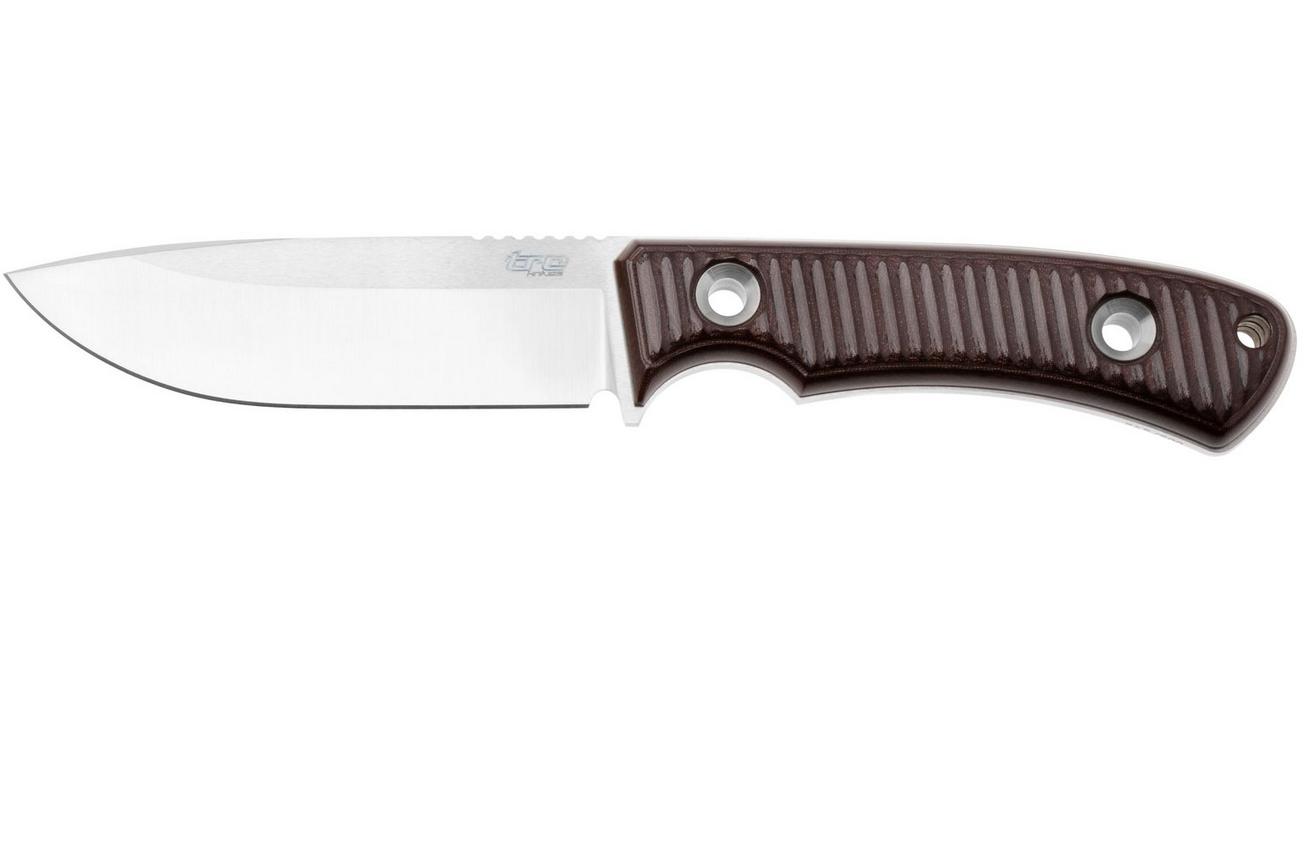 TRC Knives Polheim 15th Anniversary Edition, Satin RWL-34, Maroon Micarta survivalmes, Andrius Tricius design