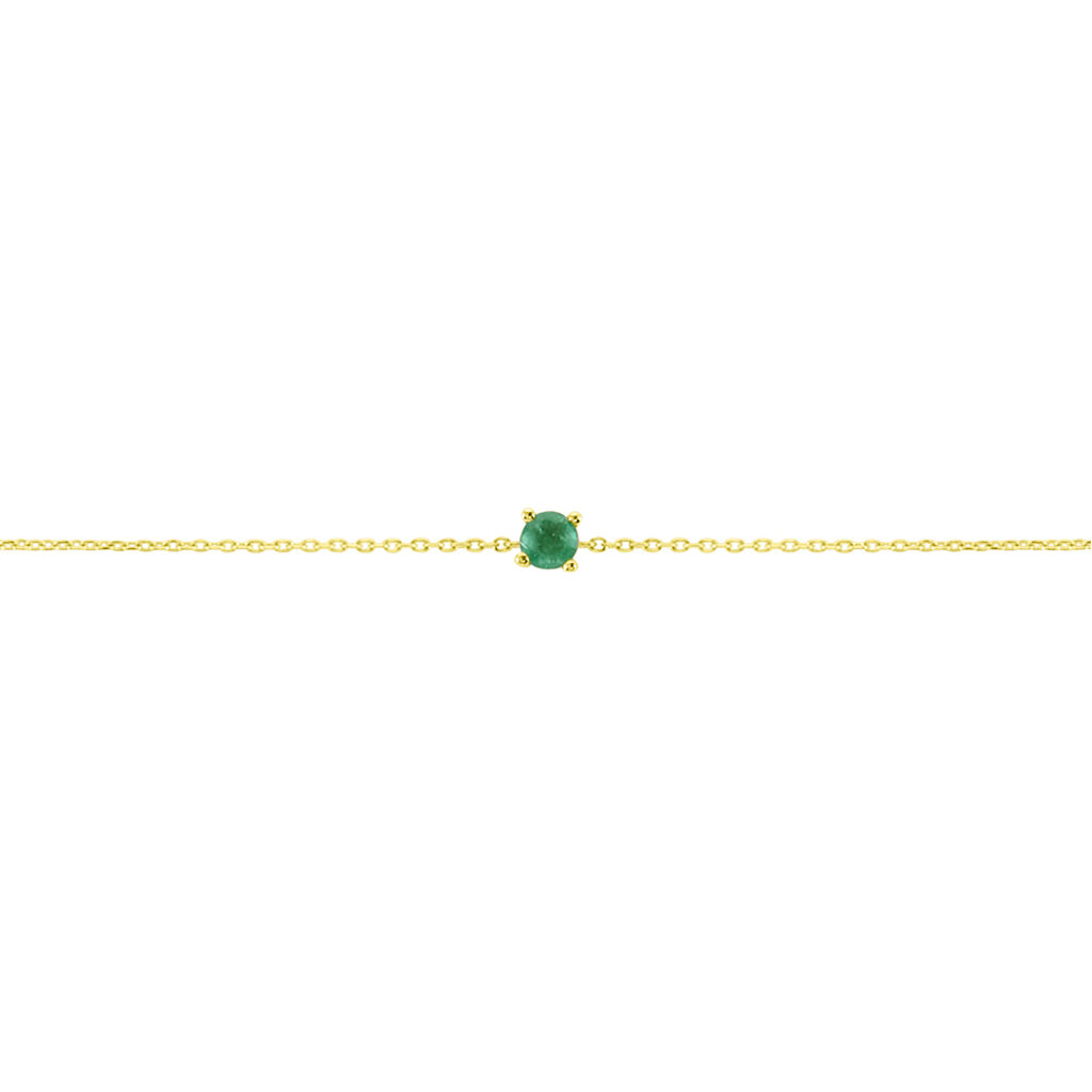 Bracelet Or Jaune Onora Emeraude