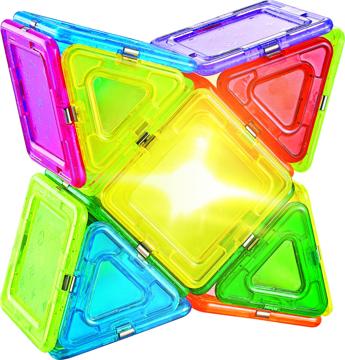 Magnatix - Magnet Byggesæt Legetøj Med Lys - 27 Dele