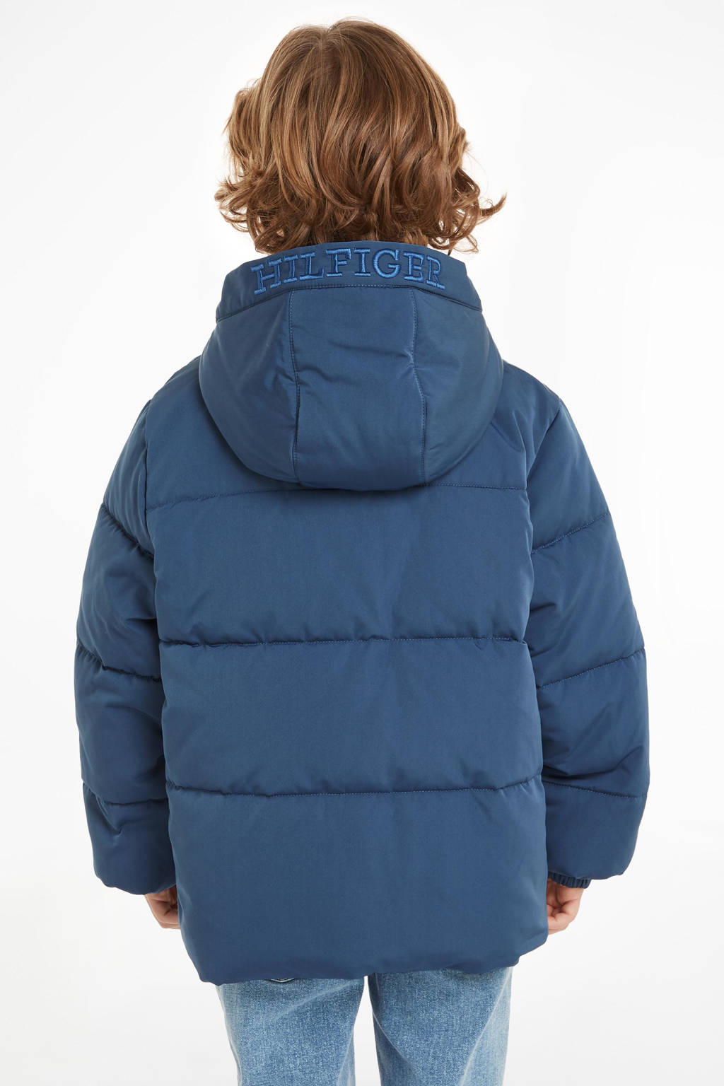 Tommy Hilfiger gewatteerde winterjas blauw