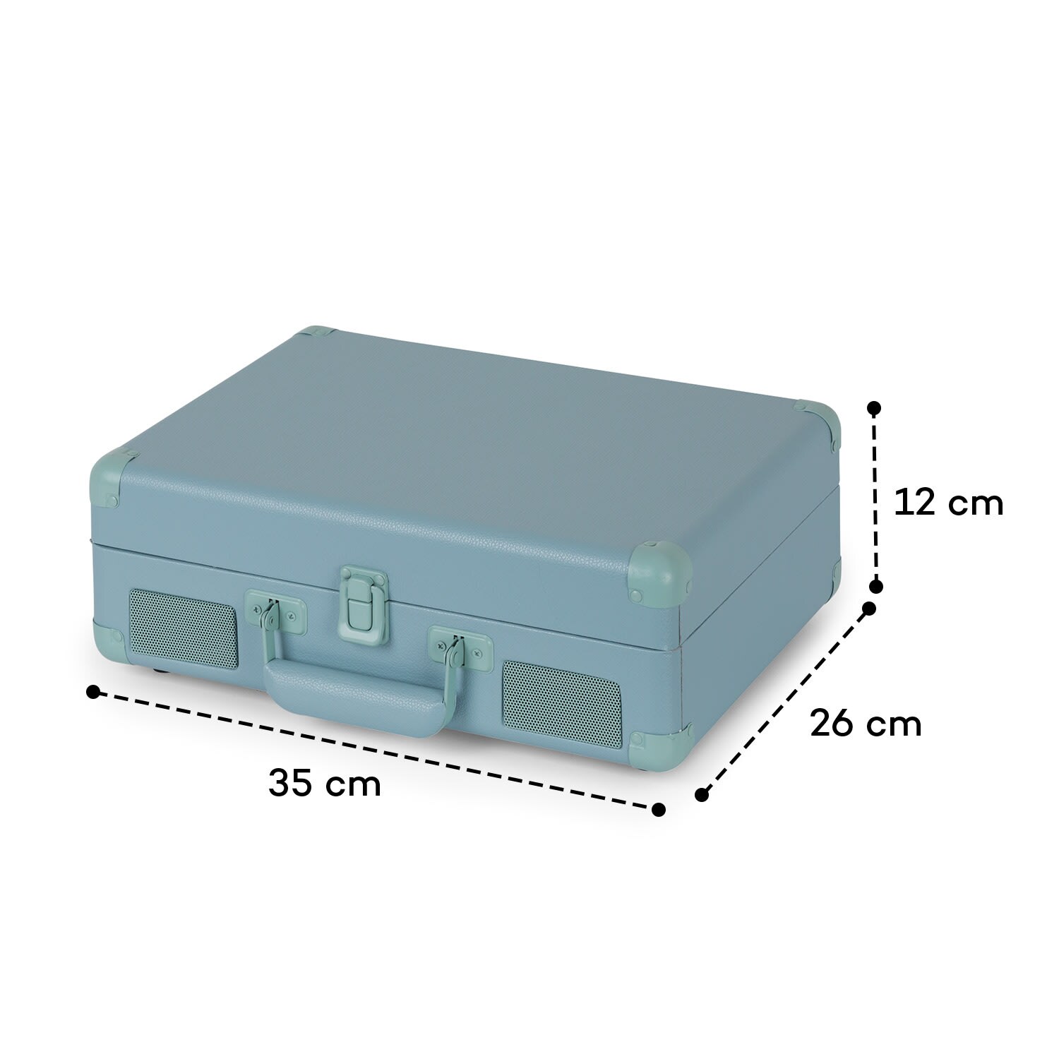 Peggy Sue BT Plattenspieler Stereolautsprecher USB BT tragbar Blau