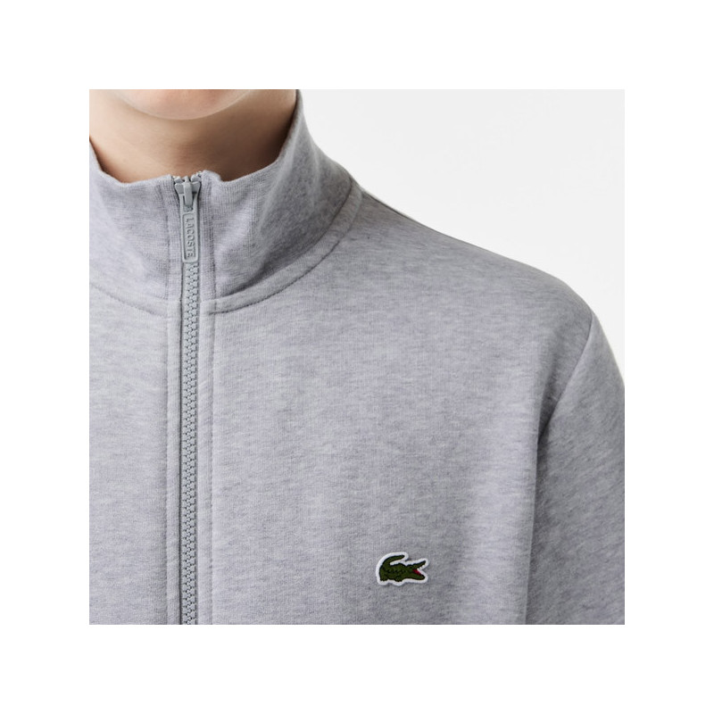 Sweat zippé Lacoste Sport uni coton bio