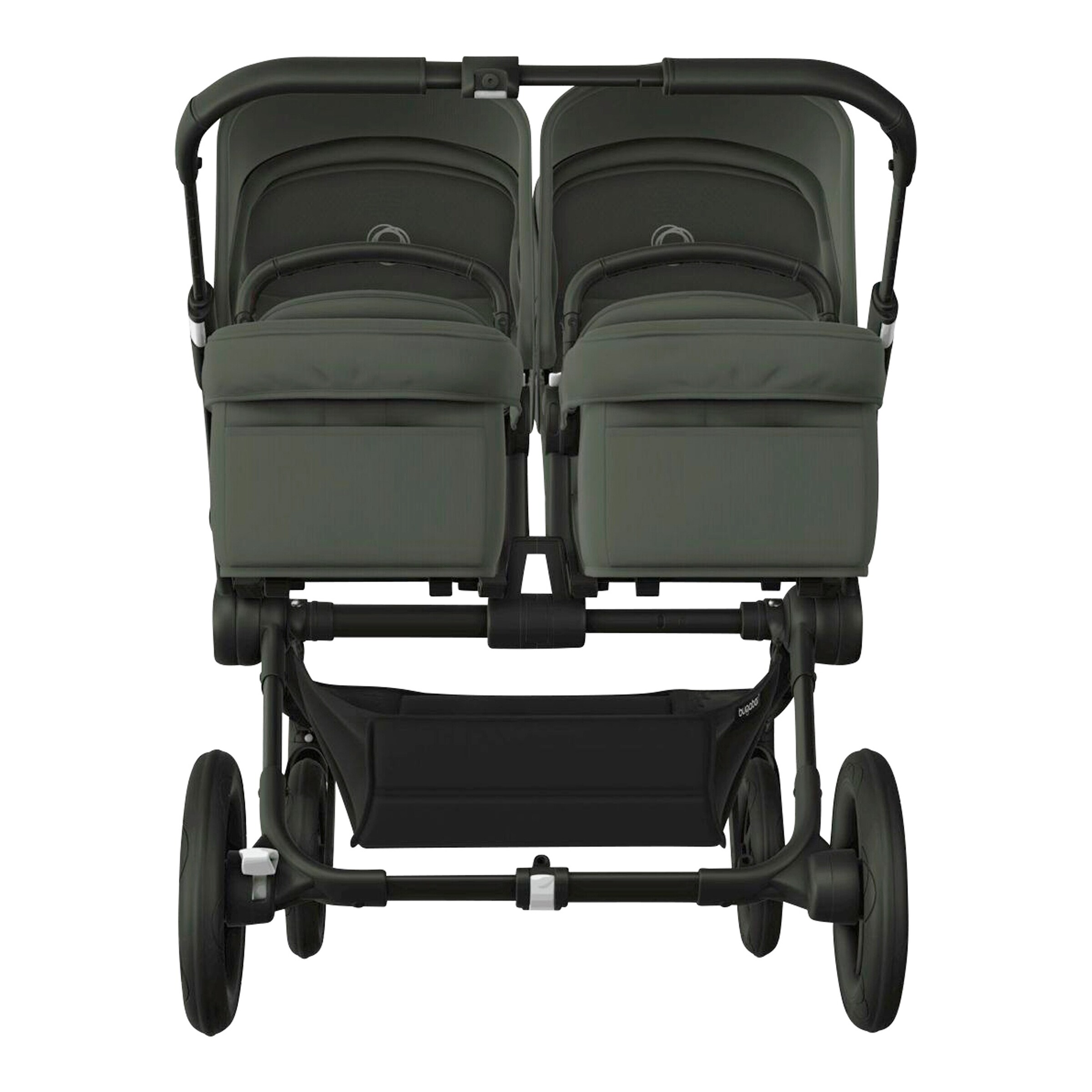 Bugaboo - DONKEY 5 Zwillings- und Geschwisterwagen Bundle Twin black / forest green